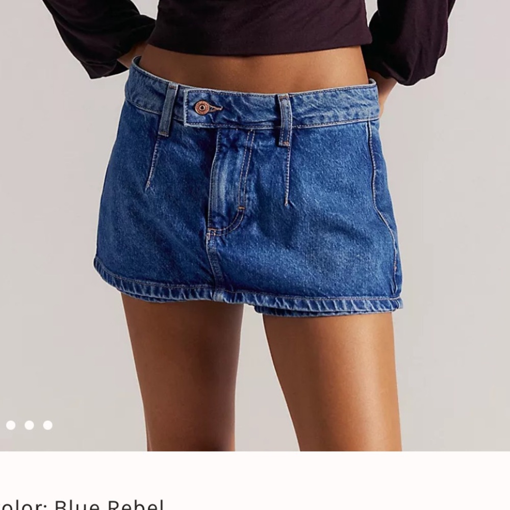 Free People Blue Denim Jean Shorts